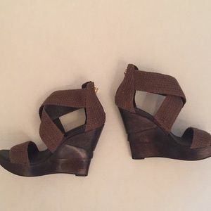 DVF Wooden Platform Shoes